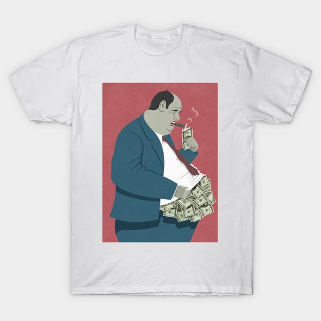 Money Belly T-Shirt by John Holcroft